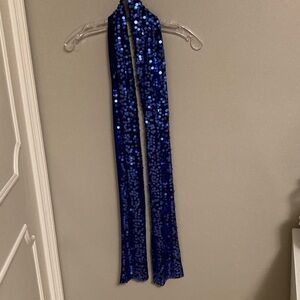 Eileen Fisher Deep Blue Knit Scarf